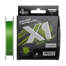 Шнур Favorite X1 PE 4x 150m (light green) #2.5/0.26mm 16.4kg/35lb